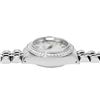 Image 6 : Rolex Ladies Stainless Steel Silver Index Steel Diamond Bezel Date Watch With Ro