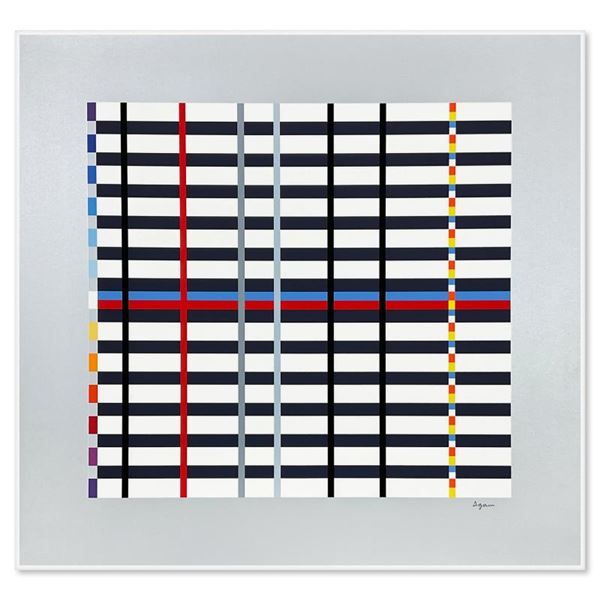 Hommage du Mondrian (Silver) by Agam, Yaacov