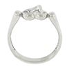 Image 8 : Tiffany & Co. Elsa Peretti Platinum Polished Open Heart Band Ring w/ Diamonds