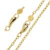 Image 2 : Gurhan 23K Yellow Gold Carved Rose Quartz & Diamond Cross Pendant w/ Cable Chain