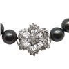 Image 2 : Pearl and Diamond Necklace - 14KT Yellow Gold