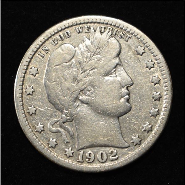 1902 BARBER QUARTER XF