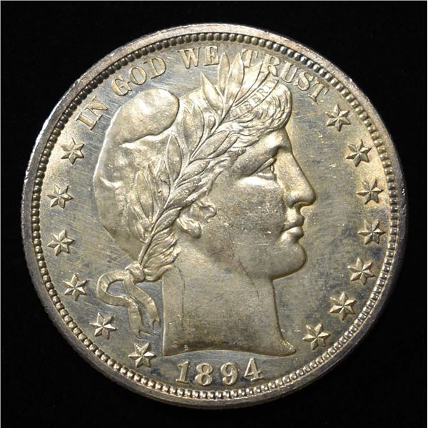 1894-S BARBER HALF DOLLAR CH/GEM BU