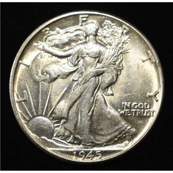 1945 WALKING LIBERTY HALF DOLLAR