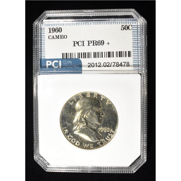 1960 FRANKLIN HALF DOLLAR SUPERB GEM+ PROOF CAM