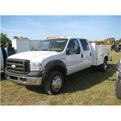 2007 FORD F550 CREWCAB SERVICE TRUCK