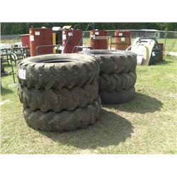 (1) LOT OF 5 USED 14.00X24 TRACTOR TIRES