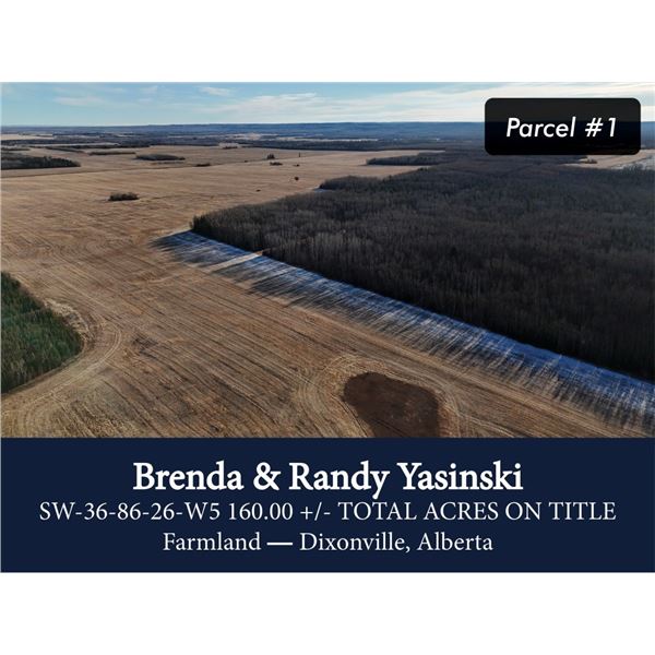 SW-36-86-26-W5 160.00 +/- TOTAL ACRES ON TITLE