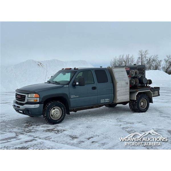 2007 GMC 3500 SLE EXT CAB DUALLY WELDING TRUCK