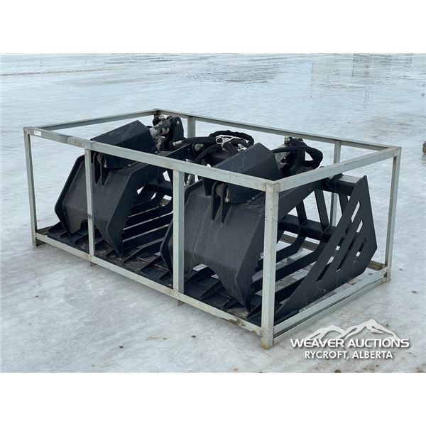 72 IN. SKID STEER ROCK SKELETON GRAPPLE