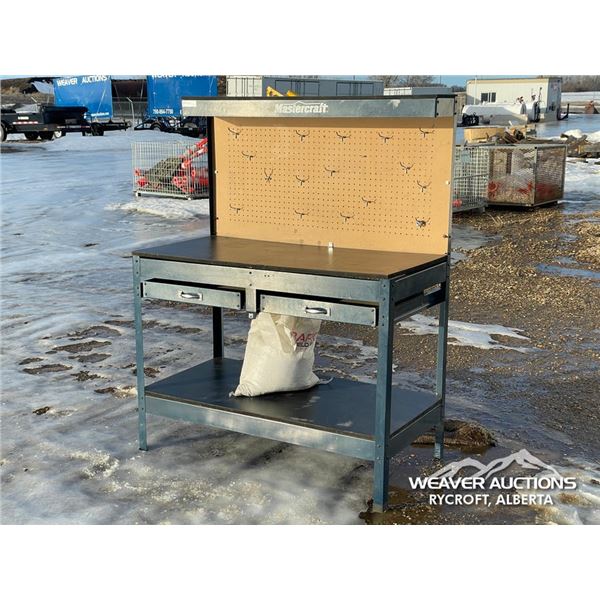 2 DRAWER 4 X 2 FT. MASTERCRAFT WORKBENCH