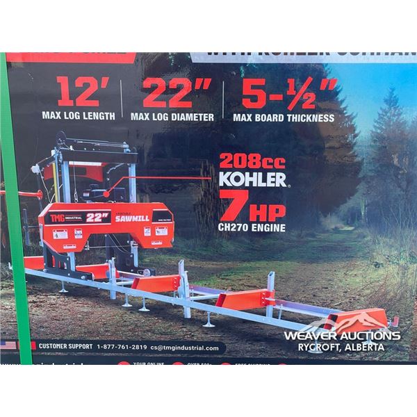 TMG 22 IN. PORTABLE SAWMILL