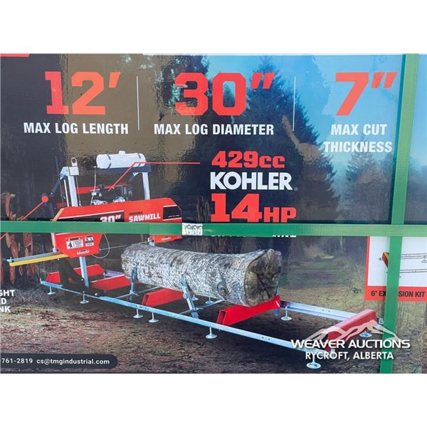 TMG 30 IN. PORTABLE SAWMILL