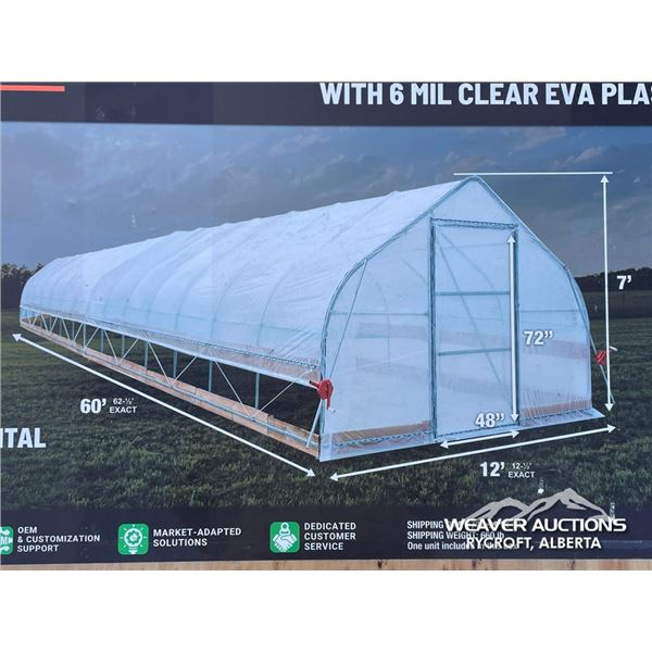 TMG 12 X 60 FT. TUNNLE GREENHOUSE