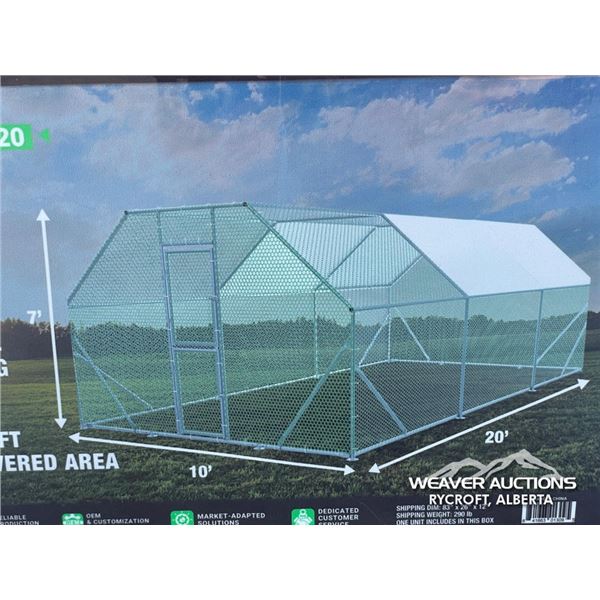 TMG 10 X 20 FT. WIRE MESH CHICKEN SHELTER