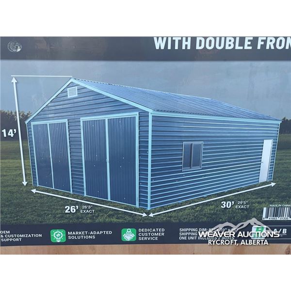 TMG 26 X 30 FT. METAL GARAGE SHED