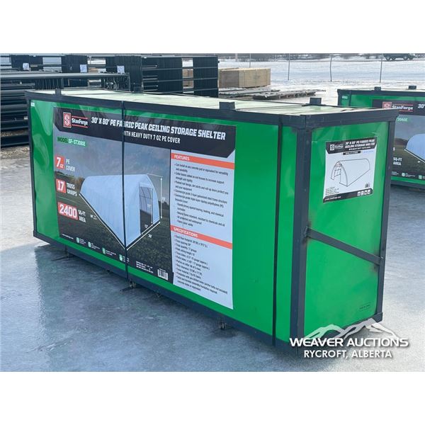 TMG 30 X 80 FT. PEAK CEILING STORAGE SHELTER