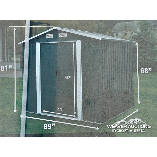 TMG 6 X 8 FT. GALVANIZED APEX ROOF METAL SHED
