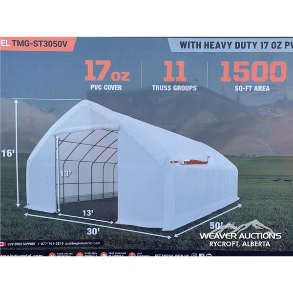 TMG 30 X 50 FT. PEAK CEILING STORAGE SHELTER