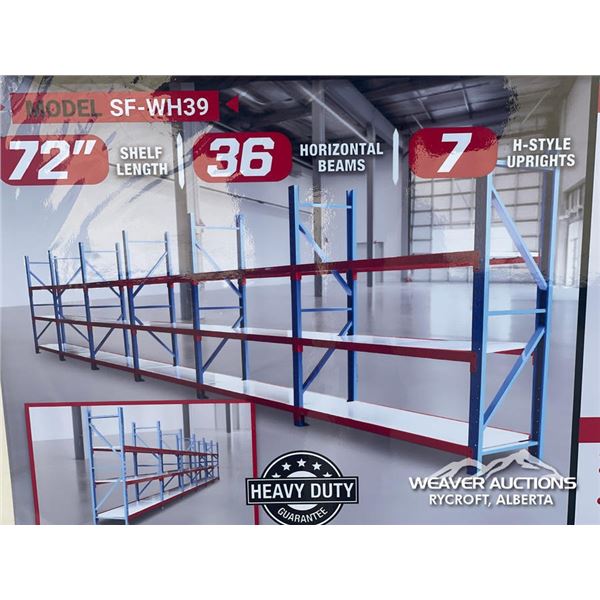 TMG 39 FT. METAL STORAGE SHELVES
