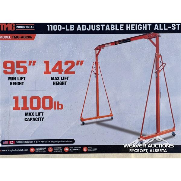 TMG 1100 LB. ALL-STEEL GANTRY CRANE