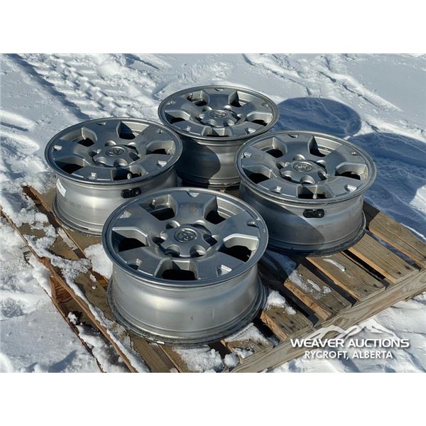 (4) 16 IN. TOYOTA RIMS W/PRESSURE SENSORS