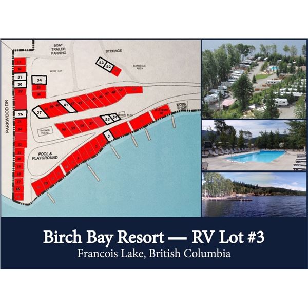 BIRCH BAY RESORT: RV LOT #3