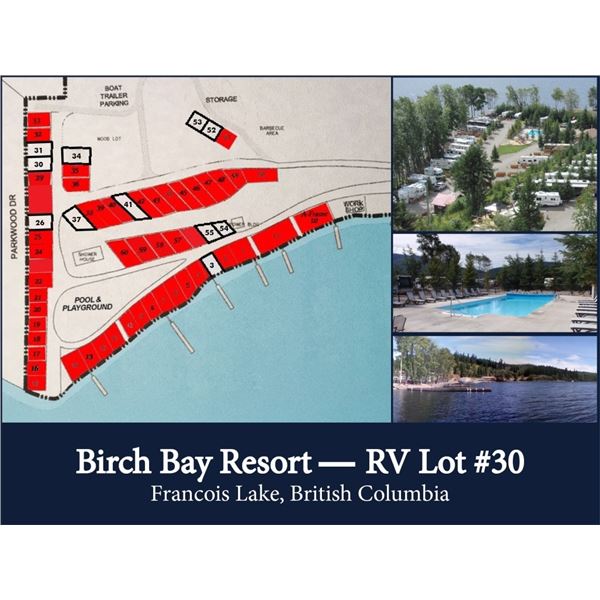 BIRCH BAY RESORT: RV LOT #30