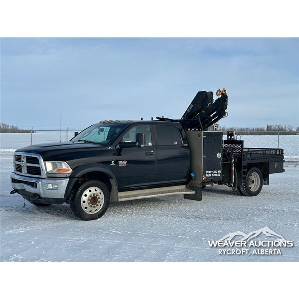 2012 DODGE RAM 5500HD SLT CREW CAB BOOM TRUCK