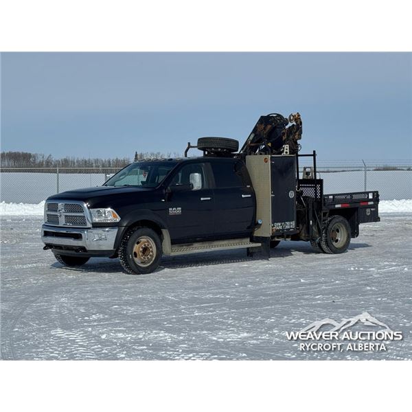 2014 DODGE RAM 5500HD LARAMIE CREW CAB BOOM TRUCK