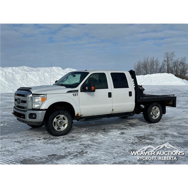 2013 FORD F250 XLT CREW CAB FLATBED TRUCK