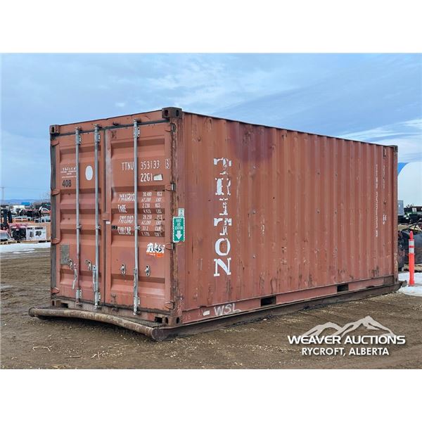 2002 CIMC 20 FT. SKID MOUNTED SHIPPING CONTAINER