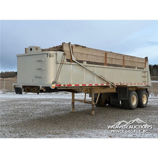 1992 ROTEC  27 FT. T/A  END DUMP TRAILER