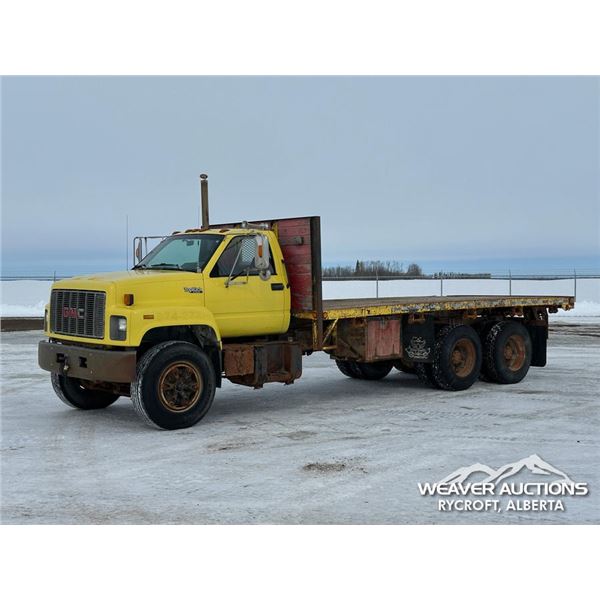 1994 GMC TOPKICK T/A 20 FT. FLATBED TRUCK