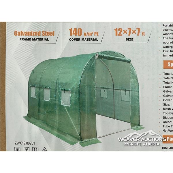 LANDHONOR 7 X 12 FT. TUNNEL GREENHOUSE