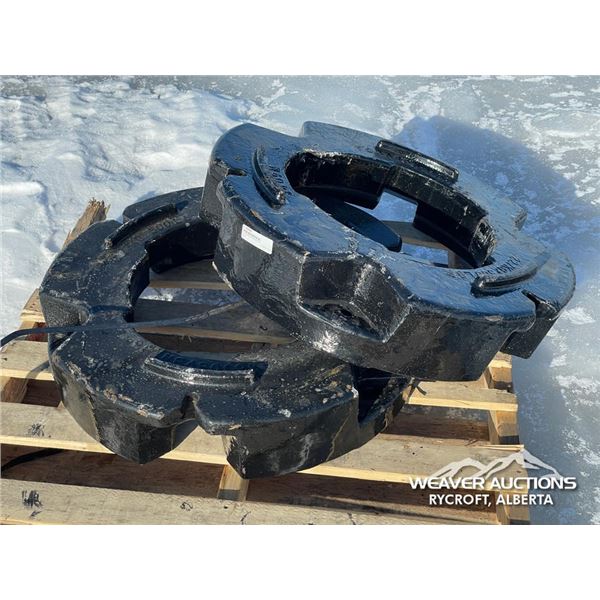 (2) TRACTOR WHEEL WEIGHTS