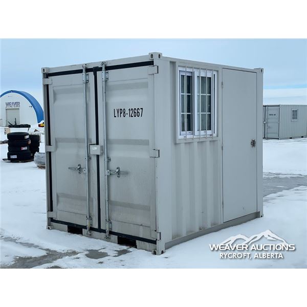 8 X 6.5 FT. SHIPPING CONTAINER OFFICE