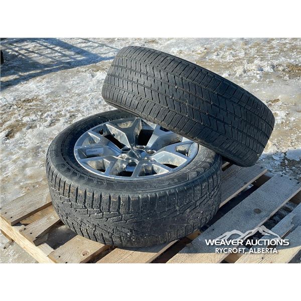 (2) TIRES & (1) RIM