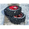 Image 1 : (3) BEAVER 12-16.5 SKID STEER TIRES W/RIMS