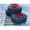 Image 3 : (3) BEAVER 12-16.5 SKID STEER TIRES W/RIMS