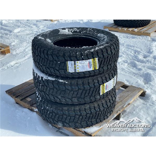 (3) ZWARTHZ 265/75R16 TIRES