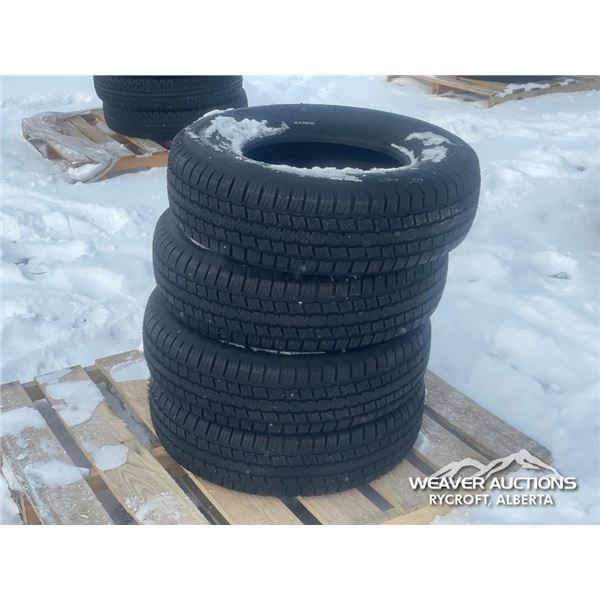 (4) GRIZZLY 225/75R15 TIRES