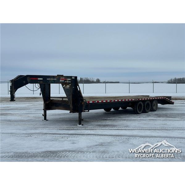2014 SWS 30 FT. TRIDEM FLAT DECK GOOSENECK TRAILER