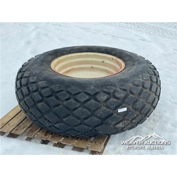 (1) GOOD YEAR 18.4-26R16 TIRE W/RIM