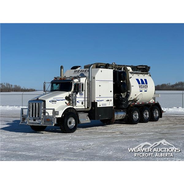 2019 KENWORTH T800 TRI DRIVE HYDRO VACUUM TRUCK