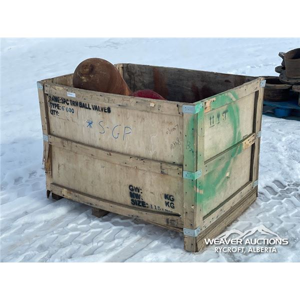 CRATE OF PIPELINE PIGS