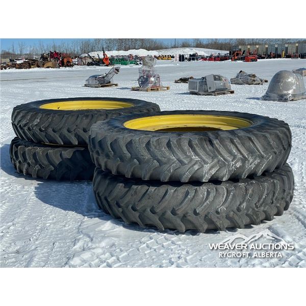 (4) FIRESTONE 380/105R50 SPRAYER TIRES AND RIMS