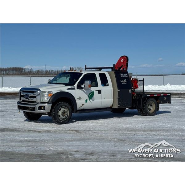 2014 FORD F550 XLT EXTENDED CAB BOOM TRUCK