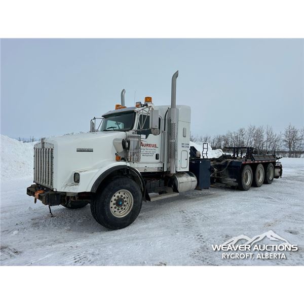 2013 KENWORTH T800 TRI DRIVE CAB AND CHASSIS