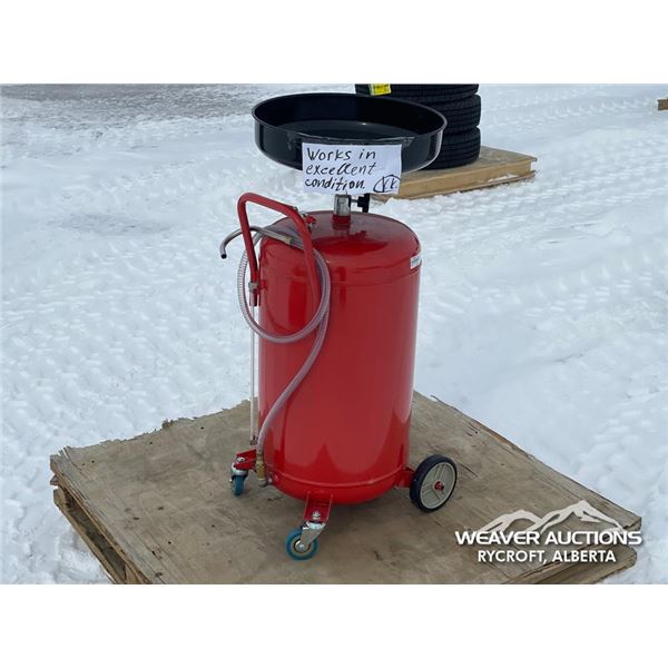 PORTABLE WASTE OIL DRAINER & EVACUATOR TANK
